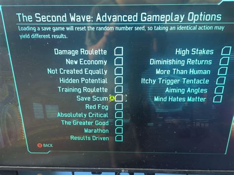 Second wave options .